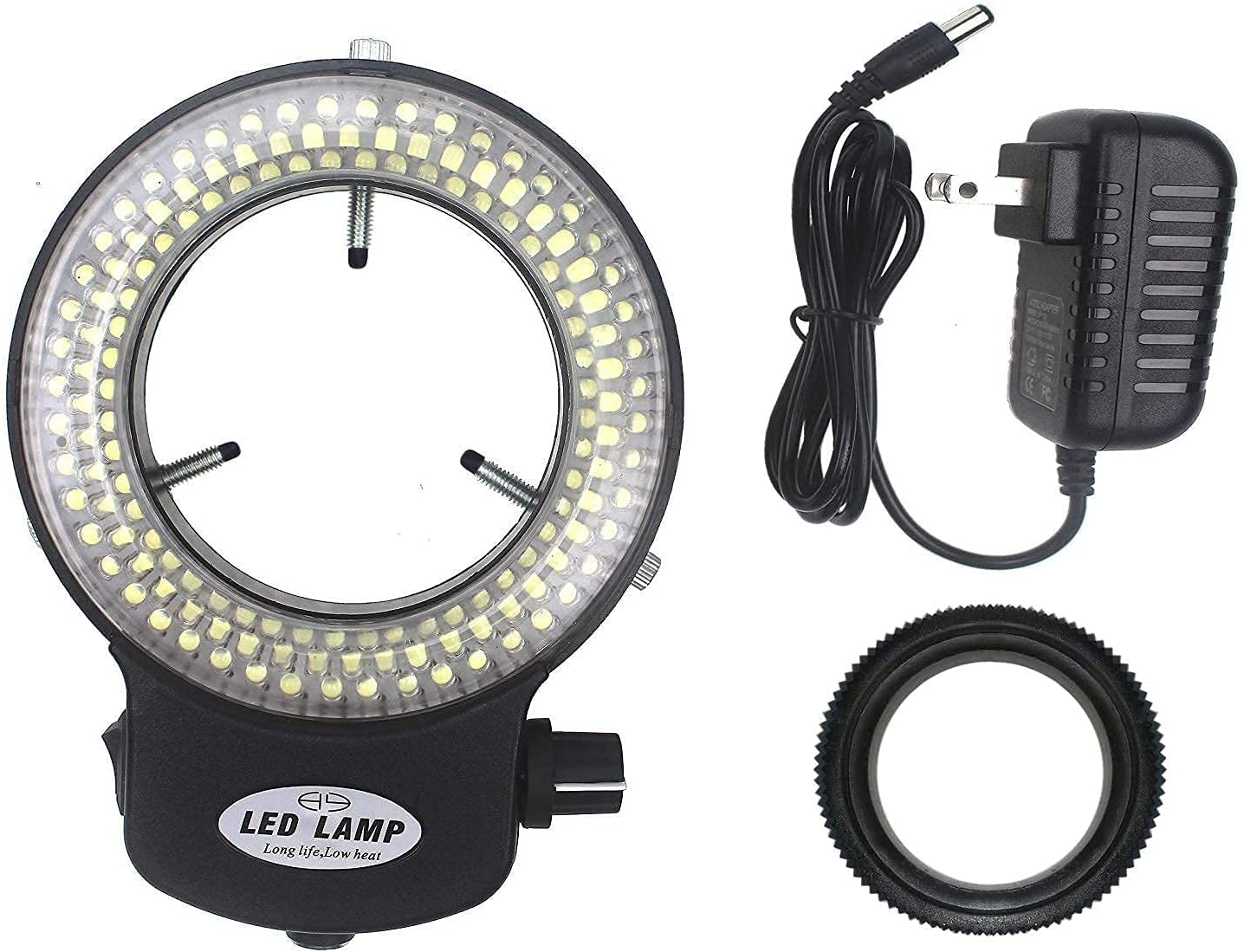 LED-144-ZK Black Adjustable 144 LED Ring Light Illuminator for Stereo Microscope (144 LED Ring Light)