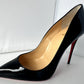 New Christian Louboutin Shoes so Kate 120MM Pumps Size 39 Black Patent Leather