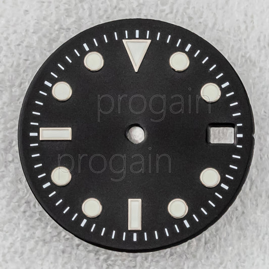 New NH35 Dial Green Luminous Watch Faces 28.5Mm Single/Double Calendar Dial Fit NH34 NH35 NH36 Movement SUB GMT Watch Parts