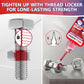 Thread Lock Blue and Red, Medium and Strong Strength Threadlocker, Thread Locker for Nuts, Bolts, Fasteners and Metals, Anaerobic Curing Screw Glue to Prevent Loosening (Blue and Red)