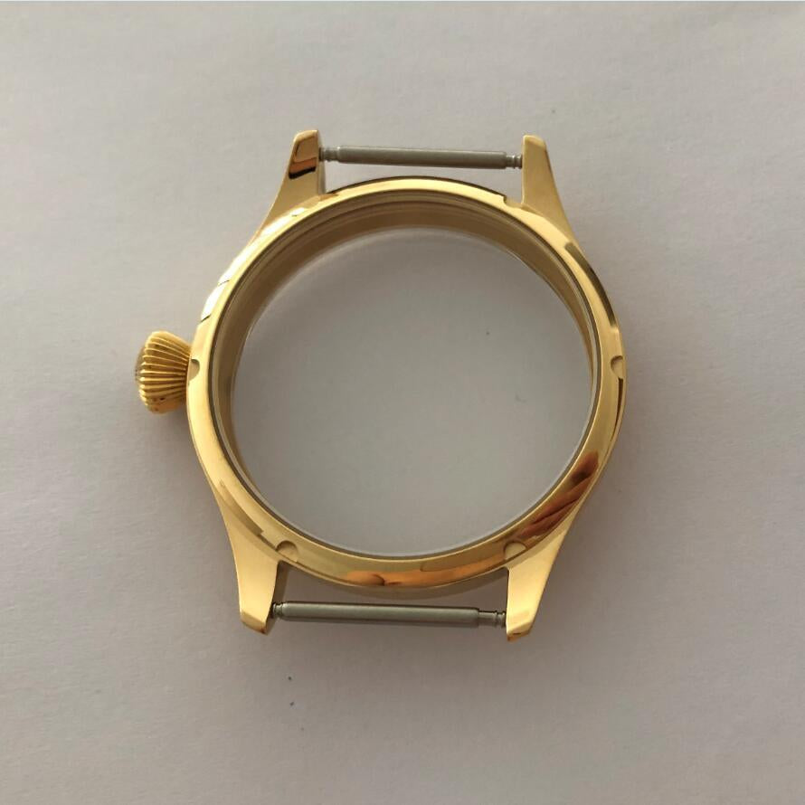 Watch 40Mm 316 Steel 18K Gold Plated Watch Case for ETA6497/6498 ST3600/3621