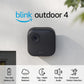 Outdoor 4 (4Th Gen) – Wire-Free Smart Security Camera, Two-Year Battery Life, Two-Way Audio, HD Live View, Enhanced Motion Detection, Works with Alexa – 3 Camera System