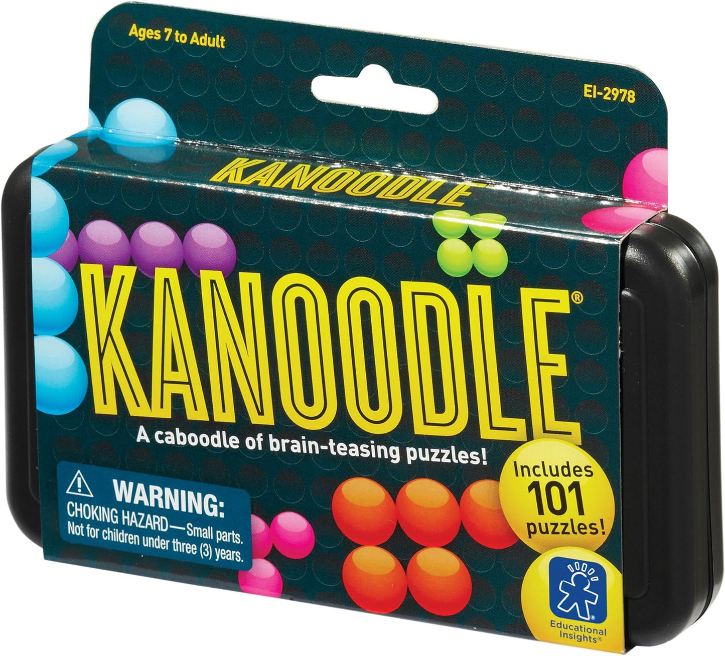 Kanoodle 3D Brain Teaser Puzzle for Ages 7+ Brain Games for Kids and Adults, Travel Games, Stocking Stuffers for Kids, Teens and Adults