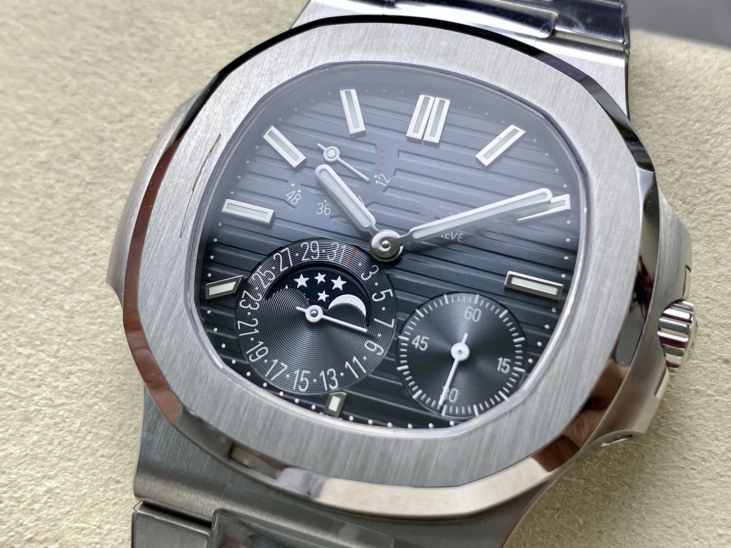 Luxury Mechanical Watch Best Quality 41Mm 316L Steel OME Factory 5712A 240 Movement Multi-Function Moon Phase Watch