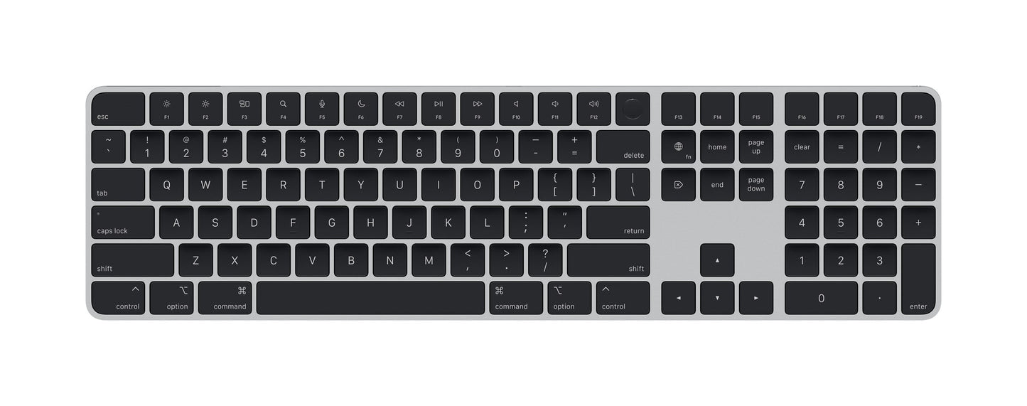 Magic Keyboard with Touch ID and Numeric Keypad for Mac Models with  Silicon - Black Keys - US English