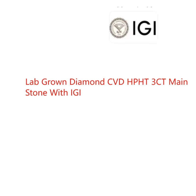 5Ct Princess Cut CVD HPHT Lab-Created Diamond Wedding Engagement Ring 14K White Gold DEF Color VS with IGI Certificate