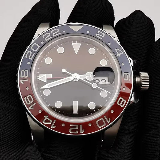 CLEAN Factory Full Set 904L Watch Case Watch Bracelet Watch Dial Watch Hands 3186 Watch Movement for Assembling GMT