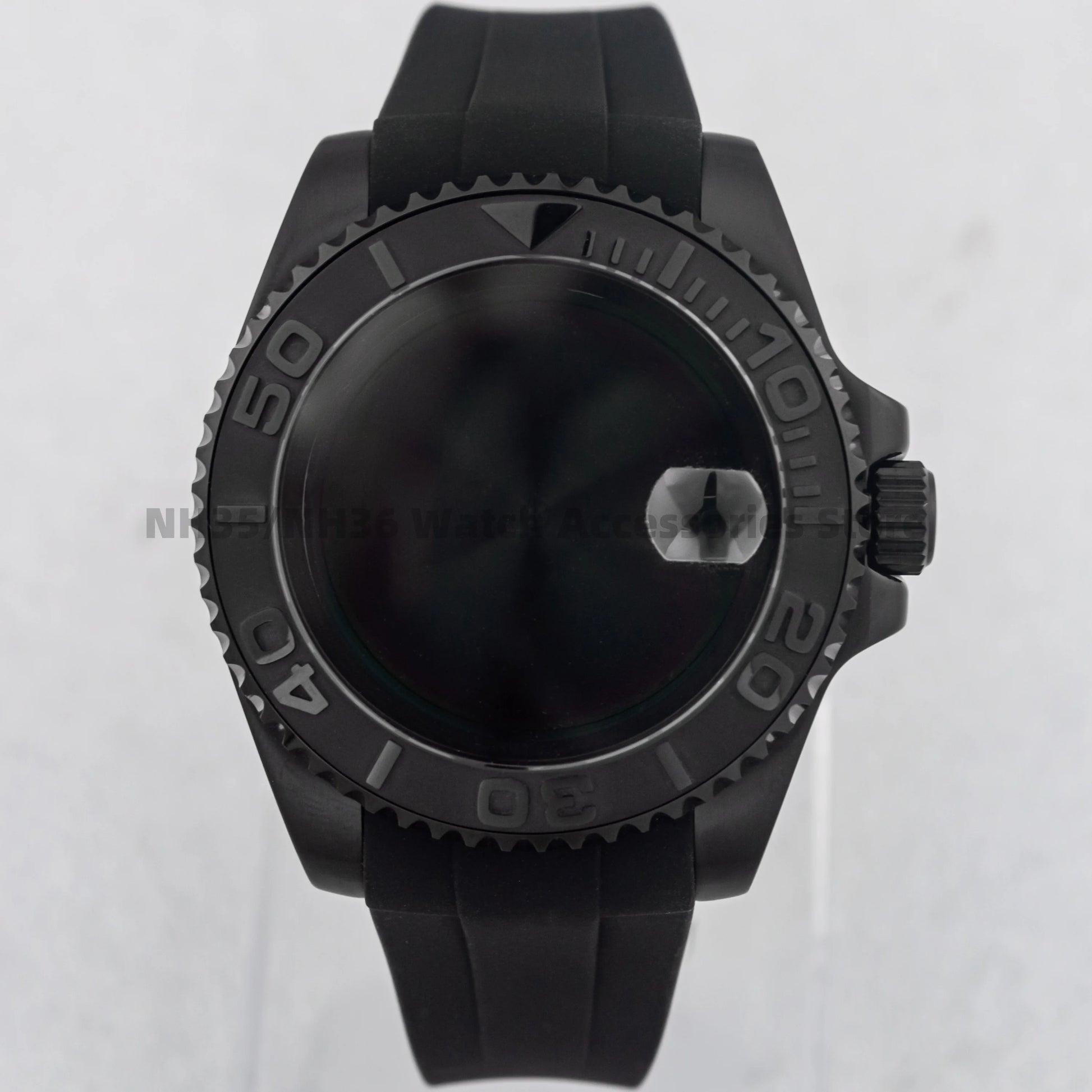 40Mm Rose Gold Watch Case Ceramic Bezel Sapphire Glass Stainless Steel for NH35 Nh36 Nh34 Automatic Movement Yacht-Master Case