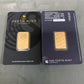 (Link 1) 1Oz/2.5G/5G/10G/20G/50G/100G Copper Bar 24K Gold Plated Bullion Ingot (Sealed Packaging) Non-Magnetic Unique Serial No.