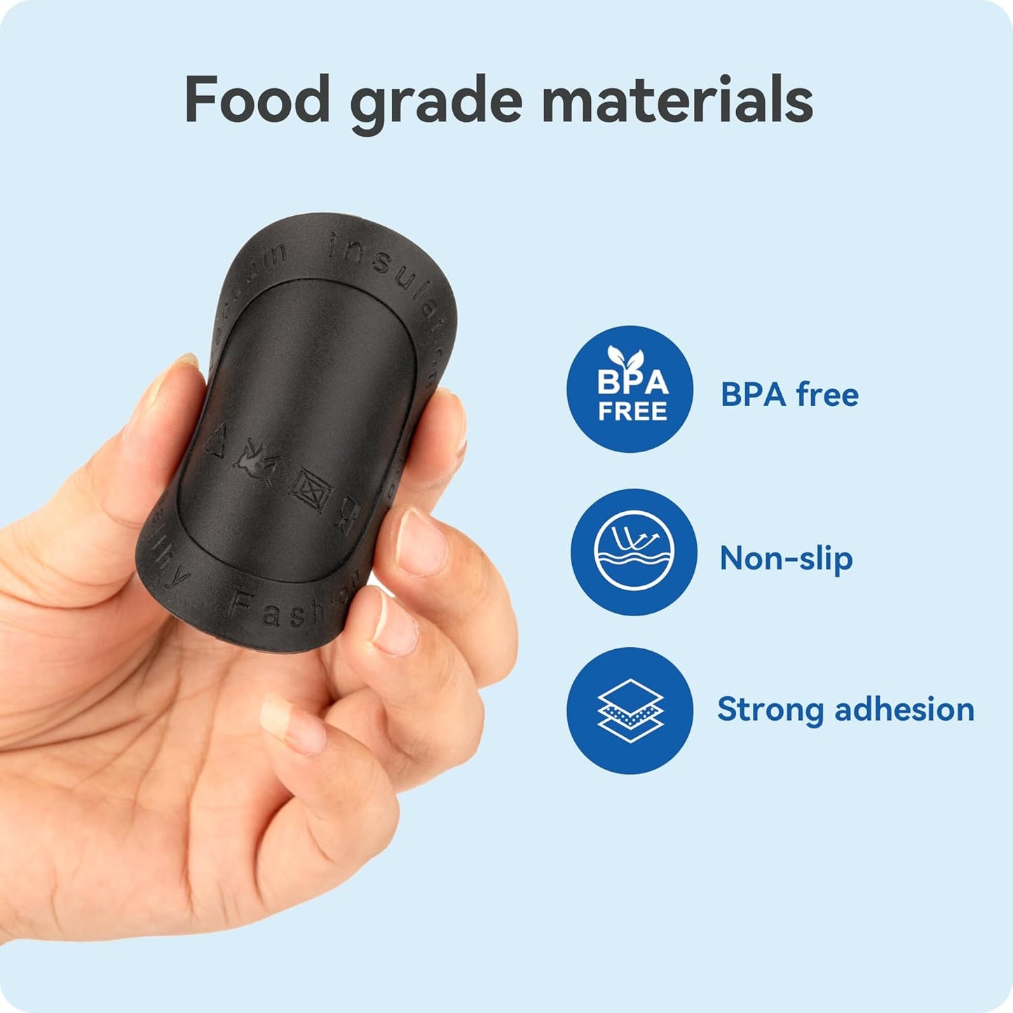 Silicone Bottom Protectors for Hydro Flask 60 Oz, Yeti 36 Oz, CIVAGO 32/40 Oz, IRON FLASK 32/40 Oz, Non-Slip Rubber Bottom Protectors (6 Pack 2.95" 75Mm)