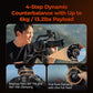 X Potato Jet Tribex Hydraulic Carbon Fiber Tripod, Fast Extend Camera Video Tripod with 4-Step Counterbalance Fluid Head, Step-Less Damping on Pan/Tilt, Load 13.2Lbs for Dslr(Standard Series)