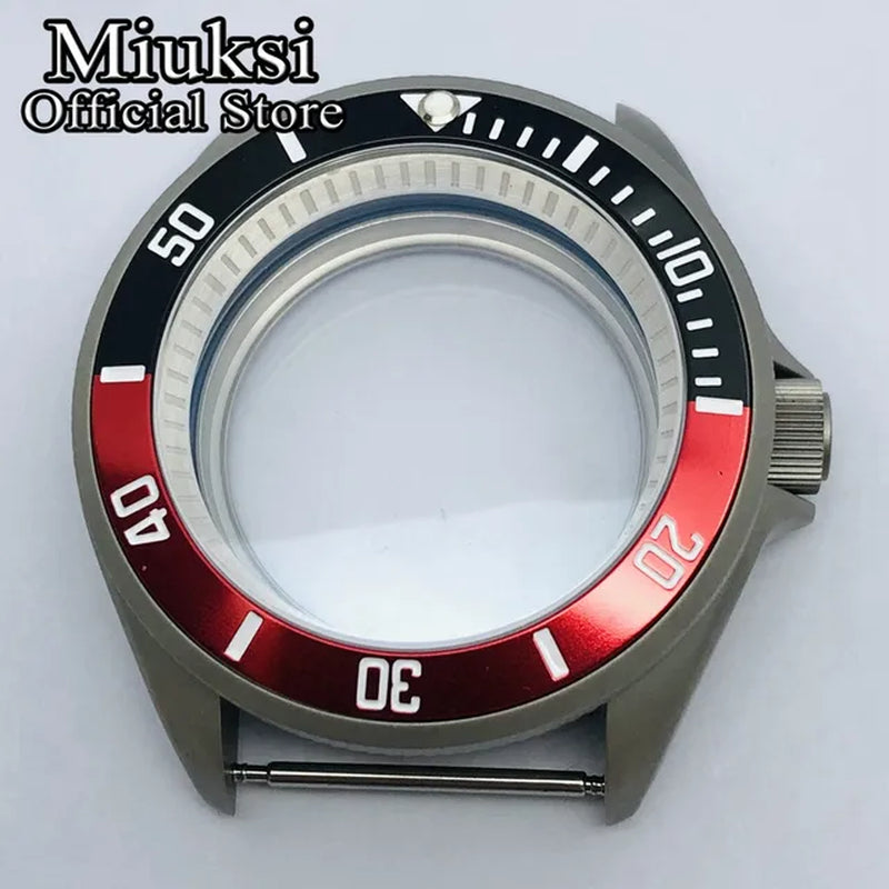 42Mm Watch Case Domed Sapphire Glass Ceramic/Titanium Bezel 200M Water Resistant Fit NH35 NH36 Movement