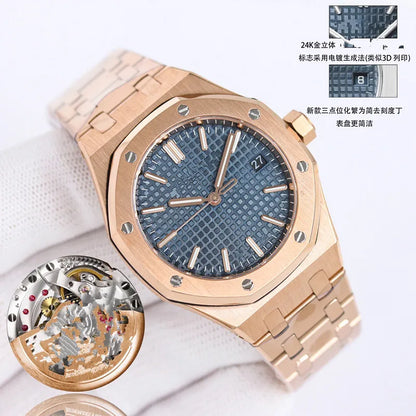 ZF Factory Men'S and Women'S 15550 Watch Small Size 37Mm Fully Automatic Cal3120 Mechanical Movement 50Th Anniversary Top Craftsmanship Quality