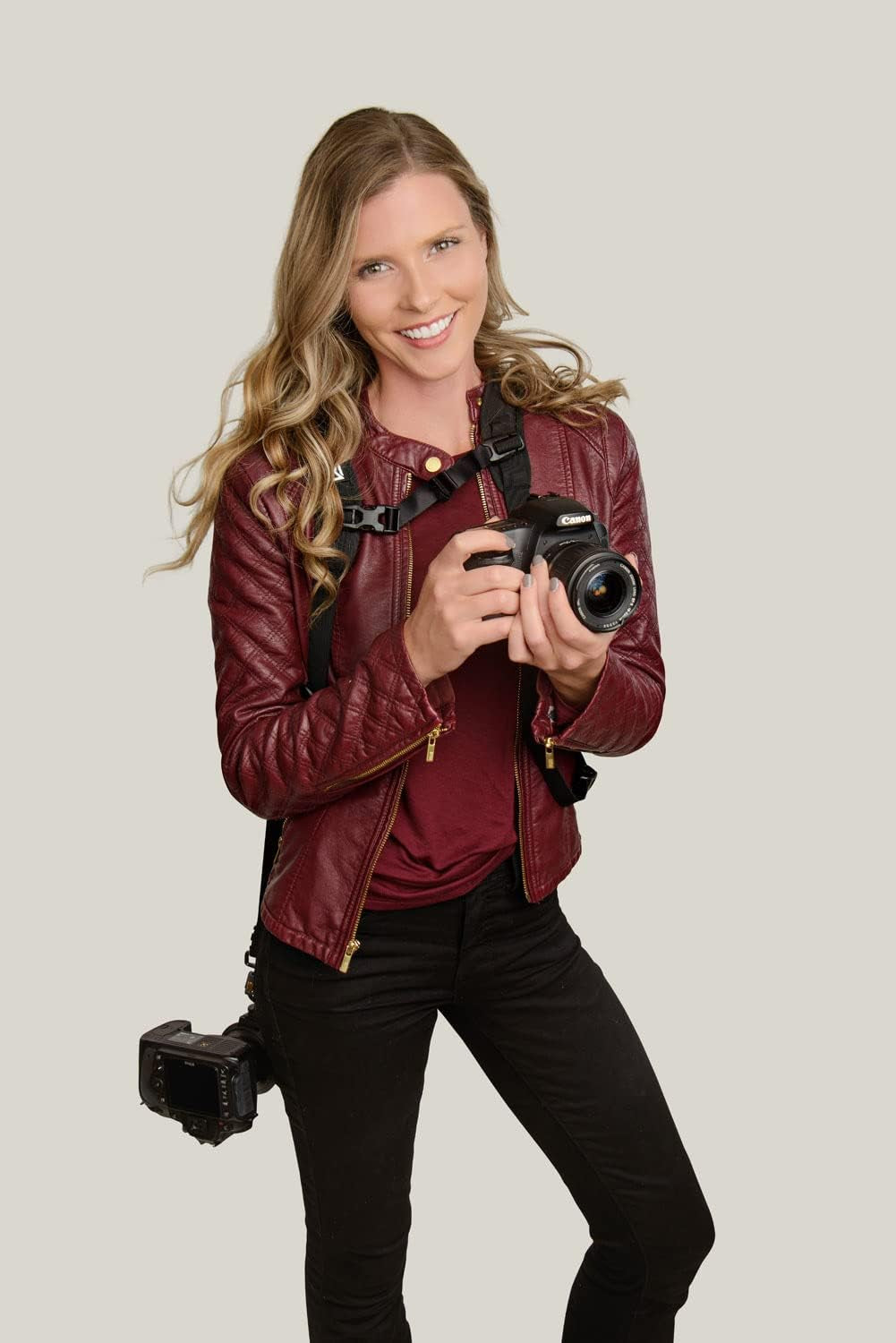 Double Breathe Camera Harness, Trusted Design for One or Two SLR, DSLR, Mirrorless Cameras