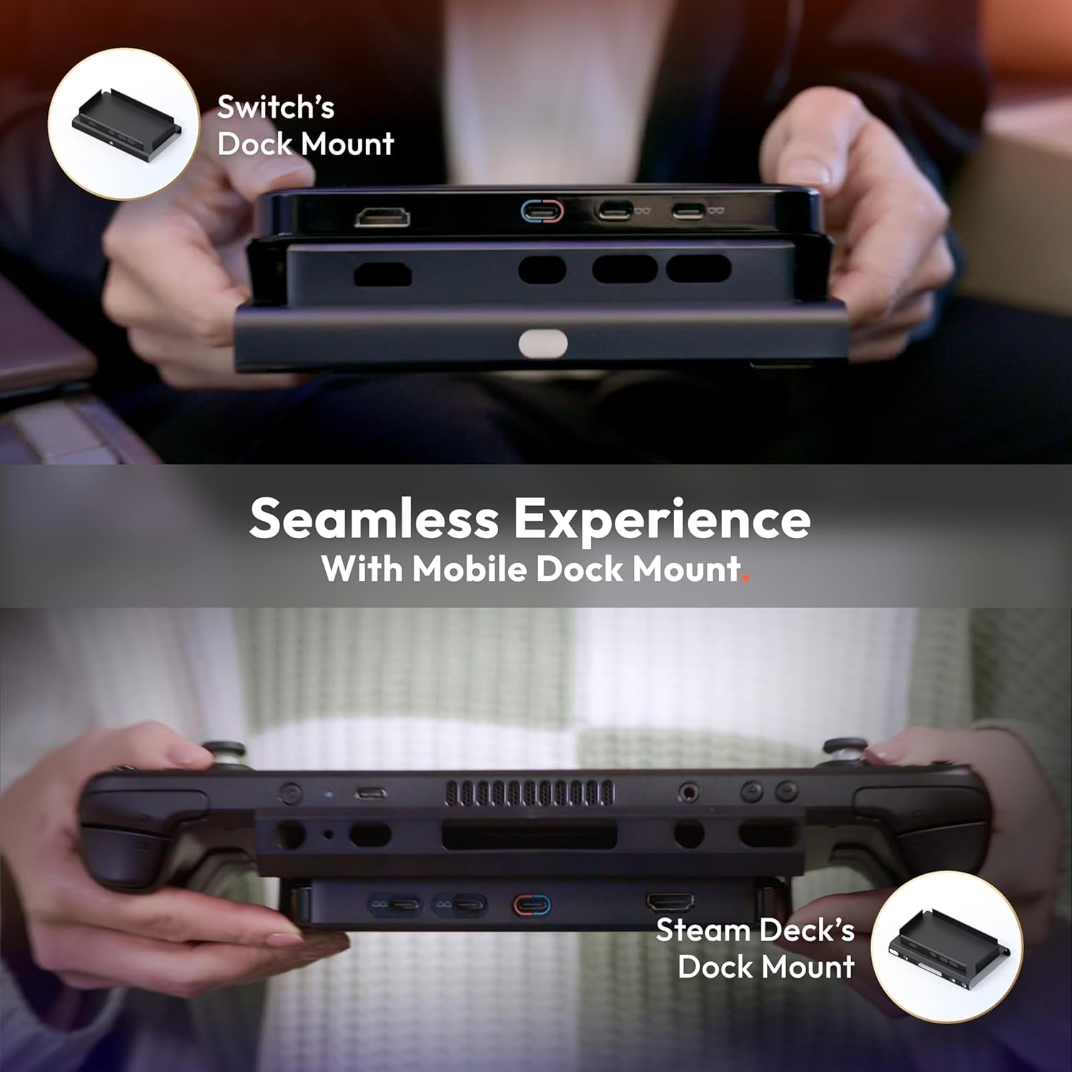 Pro Mobile Dock Compatible with Playstation, Co-Op Stream & Play, Supports 2D/3D Content, Fits Switch, Handheld Gaming Consoles, Fire TV, HDMI Devices, for USB-C Display & XR/AR Glasses