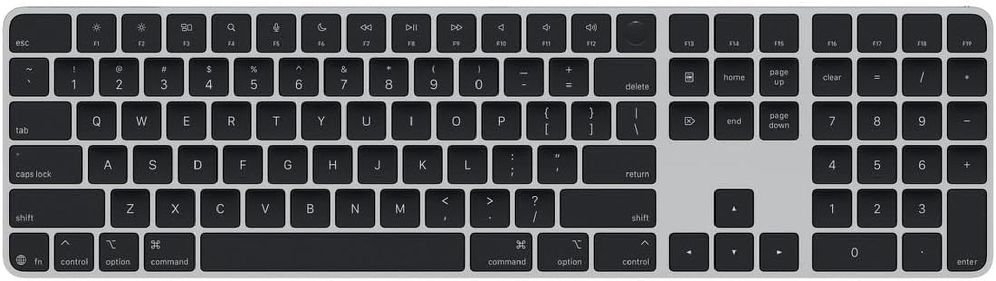 Magic Keyboard with Touch ID and Numeric Keypad for Mac Models with  Silicon - US English - Black Keys