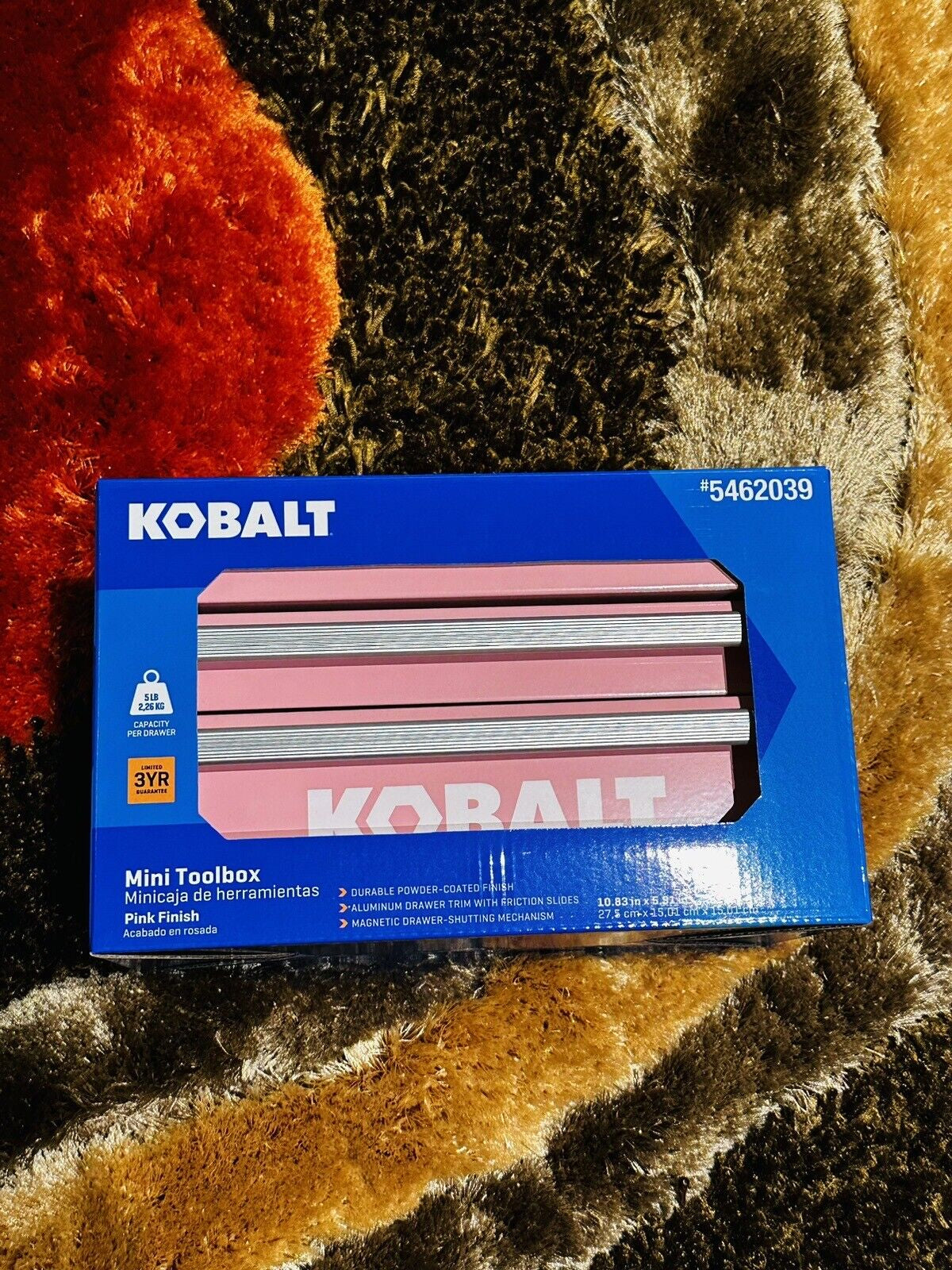 Kobalt Mini 2 Drawer Steel Tool Box Pink (54422) | 25Th Anniversary Fast Ship💖