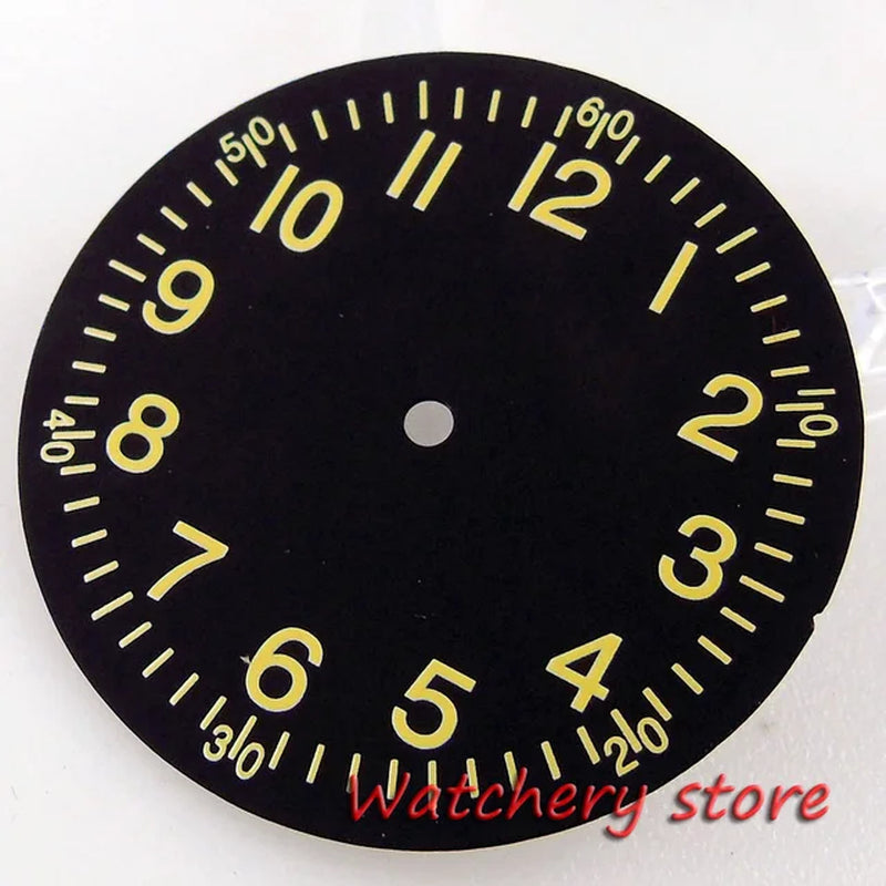 33.5Mm Watch Dial Face Hand Luminous Pilot Style Fit NH35 NH36 MIYOTA 8215 821A DG 2813 ETA 2836 2824 Automatic Movement