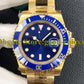 Mens Blue Black Green Ceramic Bezel Watch Automatic Cal.3135 Watches Men Dive Sport 904L Stainless Steel 3130 Yellow Gold VSF Wristwatches Diver'S 28800 Vph/Hz