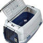 - 2-Door Top-Load Hard-Sided Dogs, Cats Pet Travel Carrier, Gray & Blue, 22.8"L X 15.0"W X 13.0"H