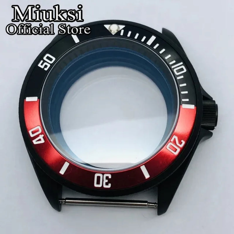 42Mm Watch Case Domed Sapphire Glass Ceramic/Titanium Bezel 200M Water Resistant Fit NH35 NH36 Movement