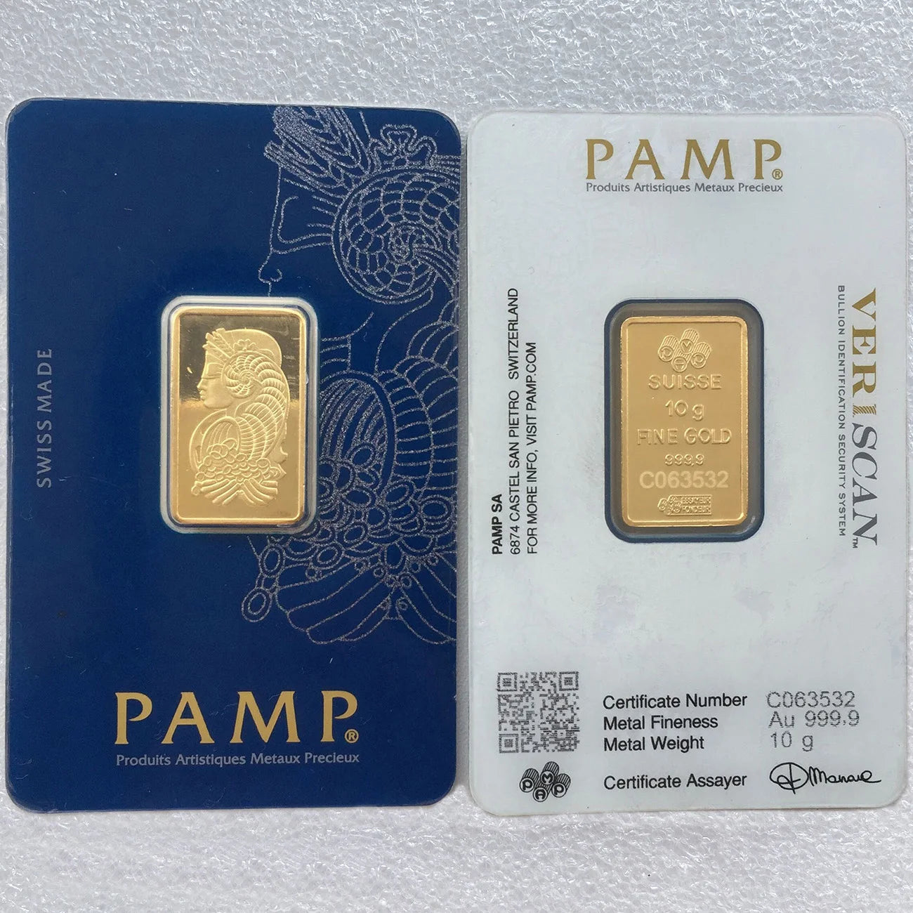 (Link 1) 1Oz/2.5G/5G/10G/20G/50G/100G Copper Bar 24K Gold Plated Bullion Ingot (Sealed Packaging) Non-Magnetic Unique Serial No.