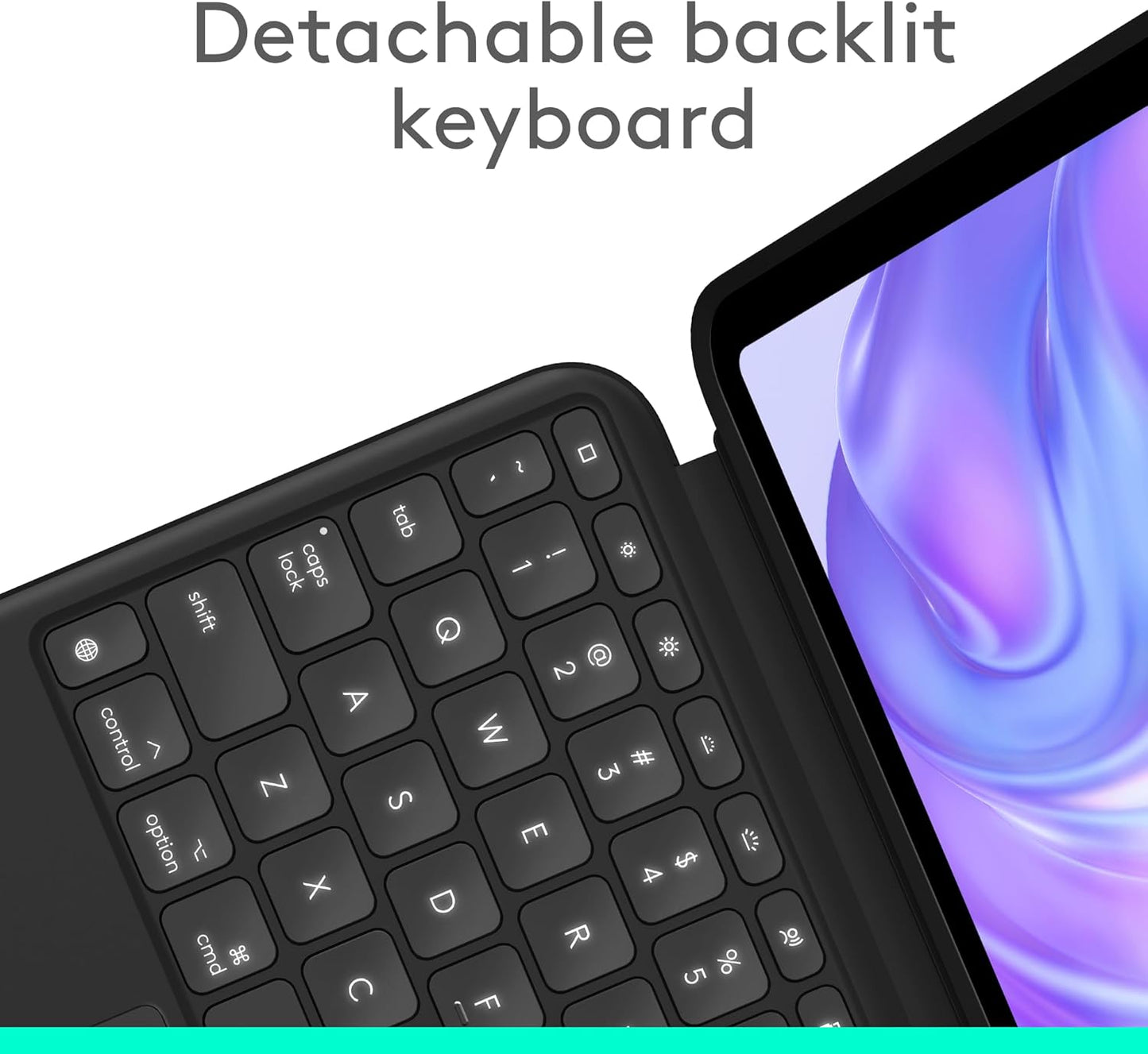 Combo Touch Ipad Pro 11-Inch (M4)(2024) Keyboard Case - Detachable Backlit Keyboard with Kickstand, Comfortable Typing, Multi-Use Mode - Midnight Black