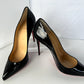 New Christian Louboutin Shoes so Kate 120MM Pumps Size 39 Black Patent Leather