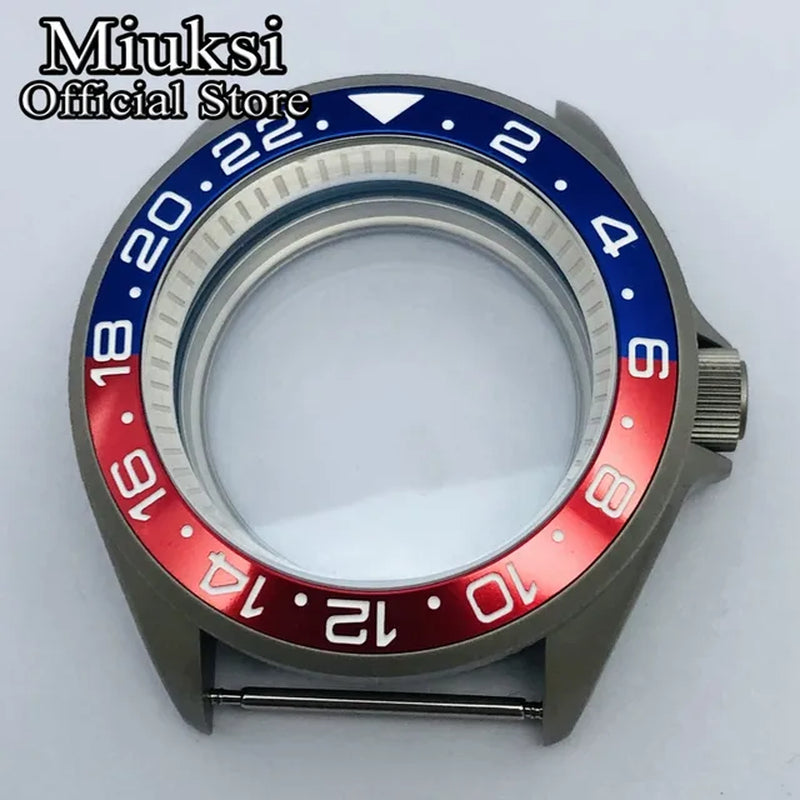 42Mm Watch Case Domed Sapphire Glass Ceramic/Titanium Bezel 200M Water Resistant Fit NH35 NH36 Movement