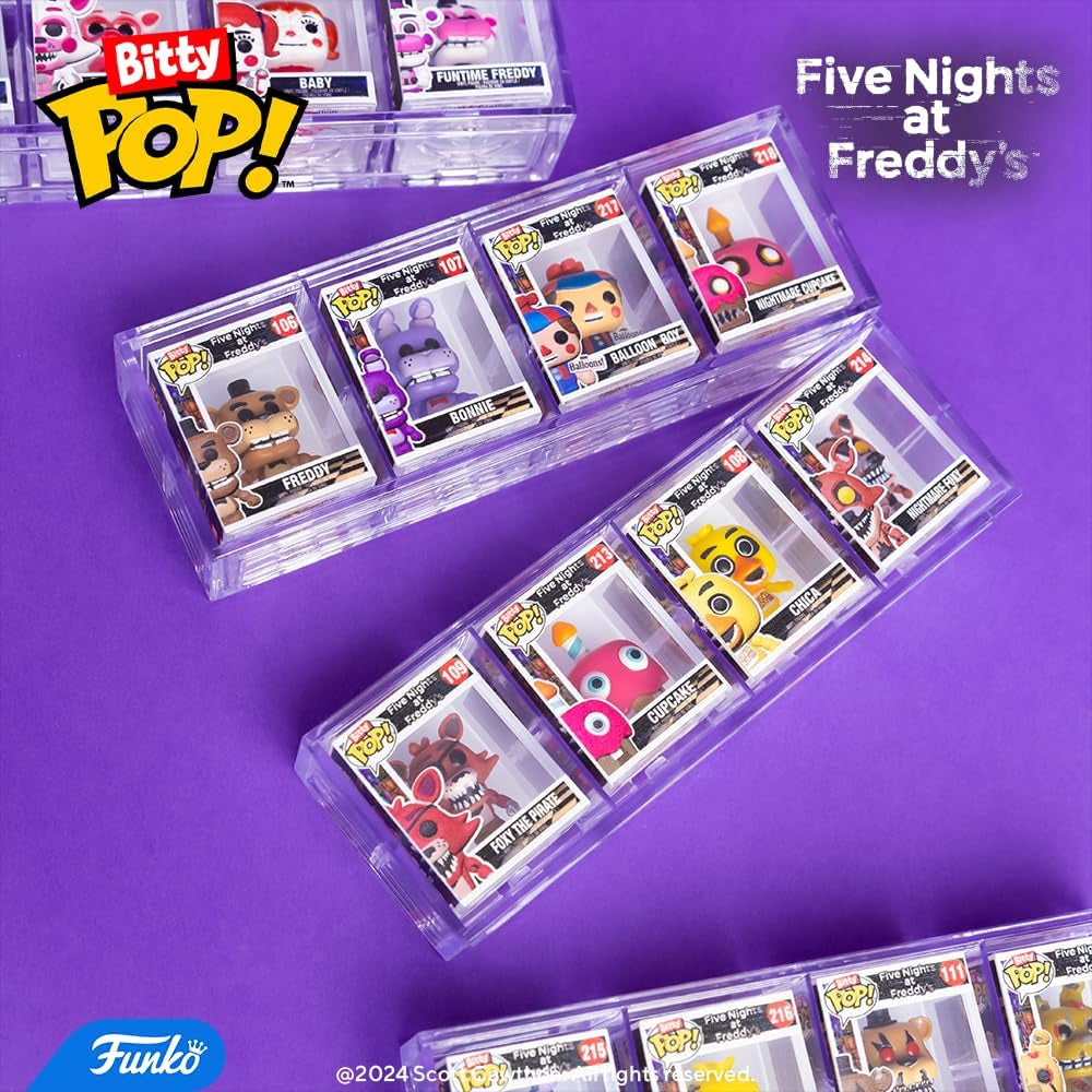 Bitty Pop!: Five Nights at Freddy'S Mini Collectible Toys 4-Pack - Nightmare Bonnie, Nightmare Chica, Nightmare Freddy & Mystery Chase Figure (Styles May Vary)