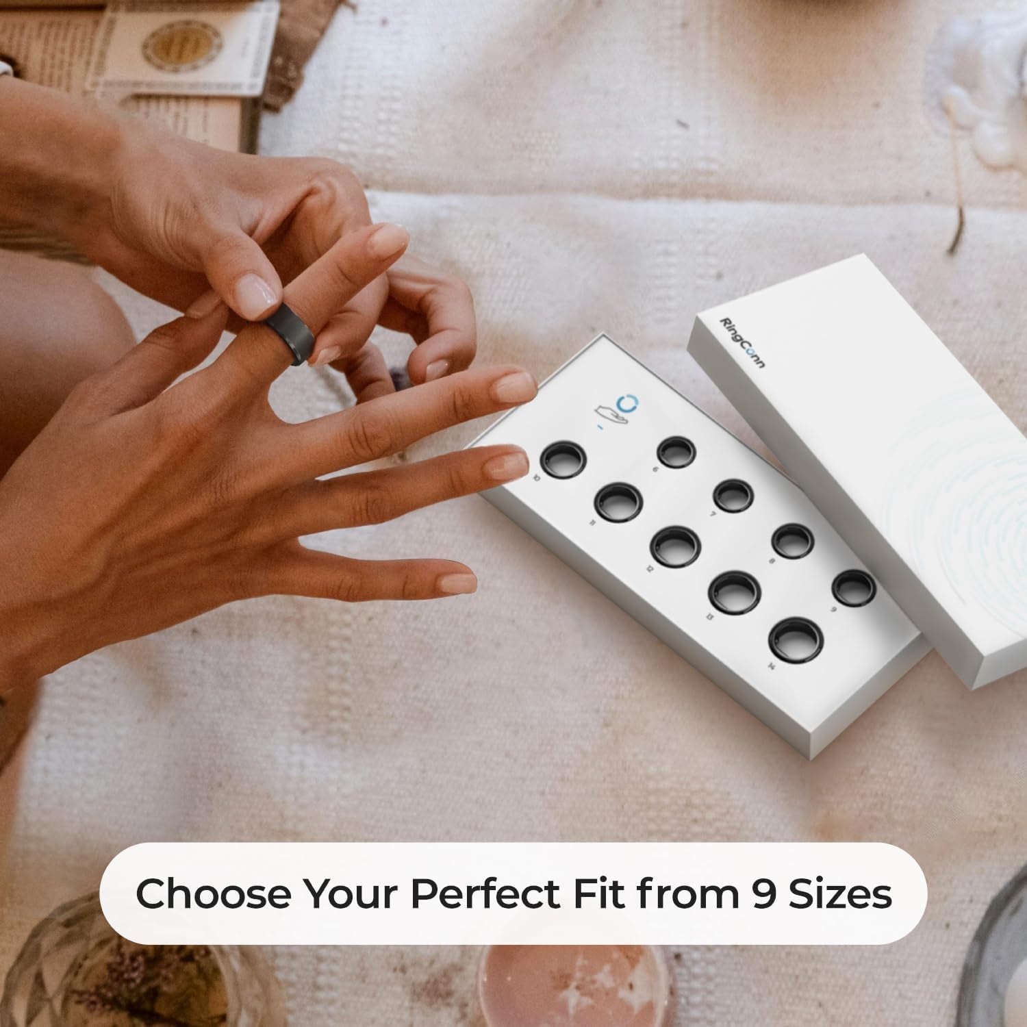 Sizing Kit Size First before You Buy - Choose from 9 Sizes - Sizes 6 to 14 - Find the Perfect Ring Size Smart Ring Sizer-Receive Discount for Purchase Smart Ring