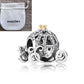 Authentic PANDORA Silver Cinderella Sparkling Carriage🎃 Charm💗 Flannelette Bag