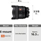 FE 14Mm F1.8 GM Full-Frame Large-Aperture Wide Angle Prime G Master Lens Black