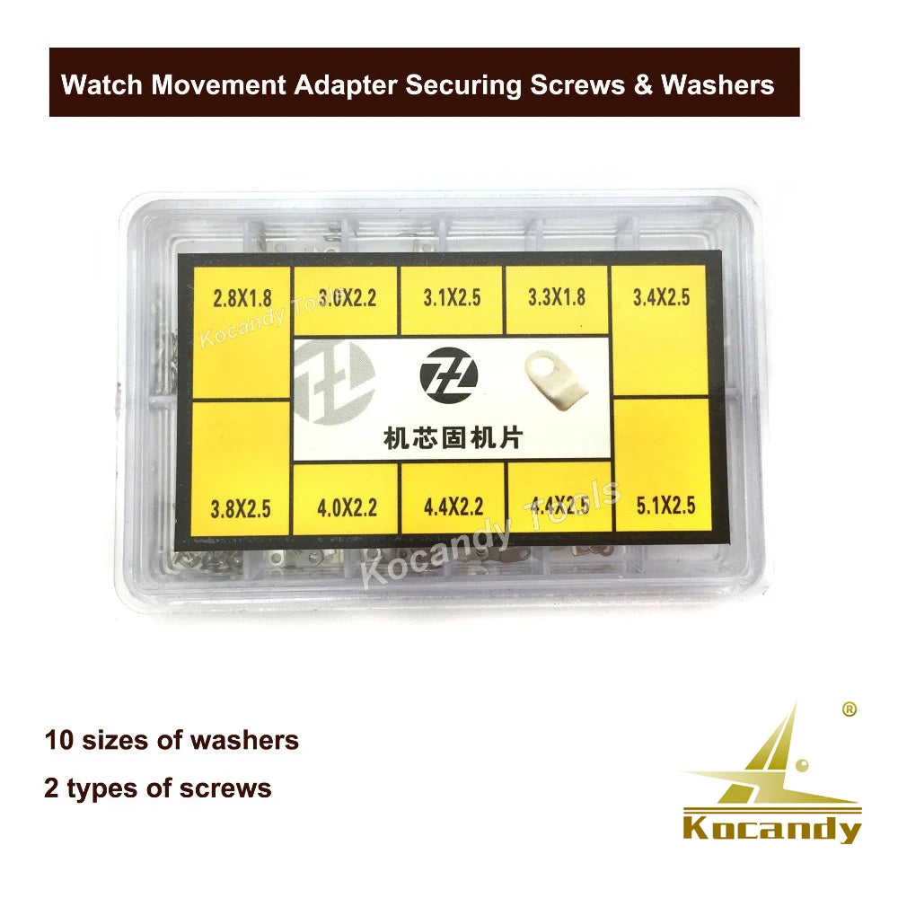 Watch Movement Repair Adapter Securing Screws & Washers for ETA 2836/2834/2846 Watch Replacement Part