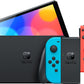 Switch OLED Neon Red/Blue Edition Bundle with Mario Kart 8 Deluxe Game + Mightyskins Voucher – (JP Edition) - Japan Import with US Plug