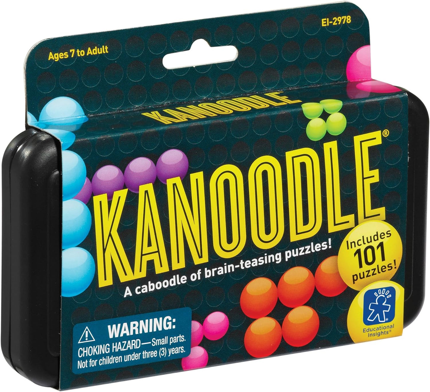 Kanoodle 3D Brain Teaser Puzzle for Ages 7+ Brain Games for Kids and Adults, Travel Games, Stocking Stuffers for Kids, Teens and Adults