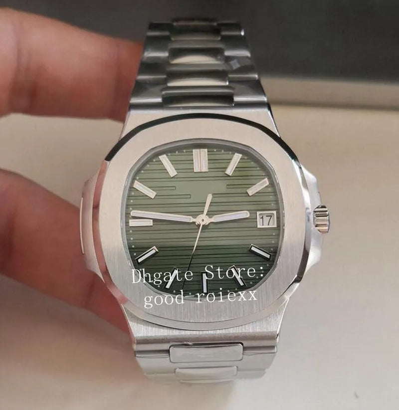 Men'S Watches Men Automatic Cal.26-330 Movement Watch 3K Maker 5811 Green Blue Gray White Dial 40Th Anniversary Steel 3Kf Eta Crystal 41Mm Wristwatches