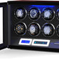 Watch Winder, Adjustable [Upgraded] Watch Pillows, 8 Winding Spaces Watch Winders for Automatic Watches, Built-In Illumination