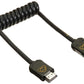 ATOMFLEX PRO HDMI Coiled Cable (Full to Full 30Cm) HDMI 2.0 Cable ATOM4K60C5