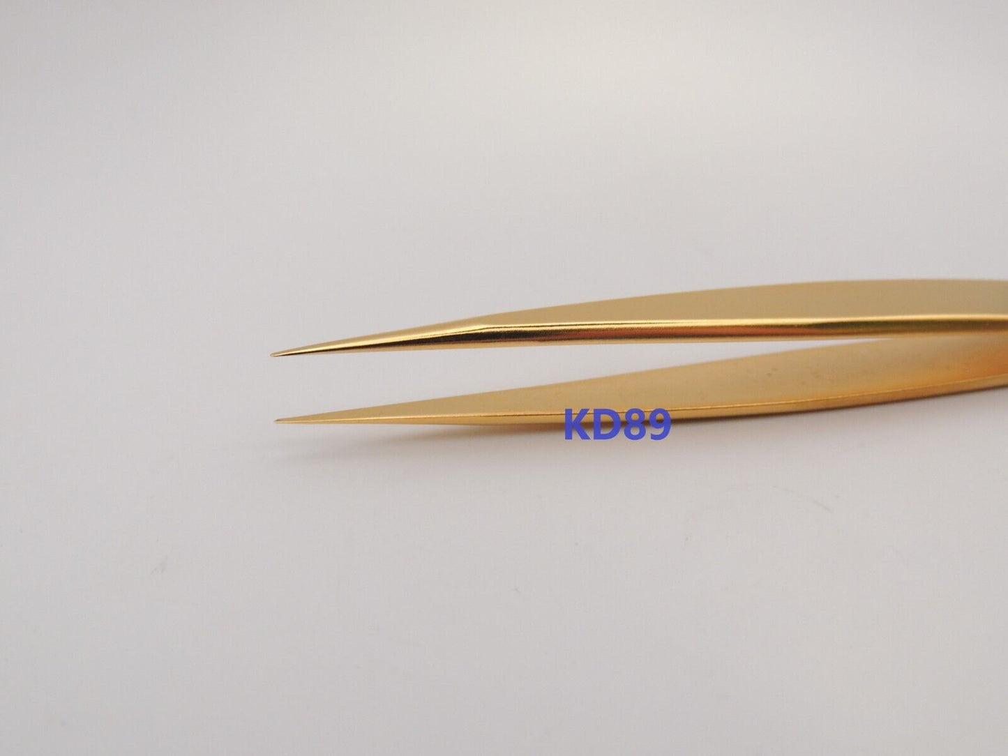 Bergeon 7029-2AM-GF TWEEZERS BRASS FINE POINTES Gold Flash SWISS MADE