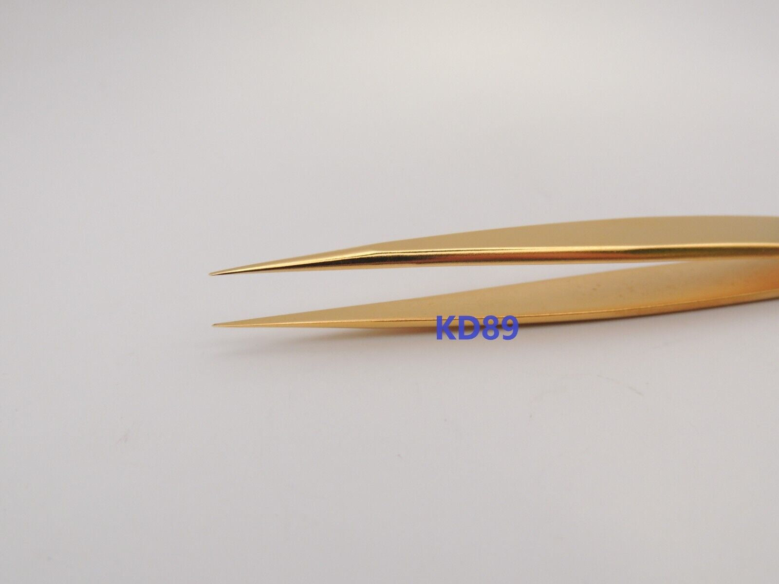 Bergeon 7029-2AM-GF TWEEZERS BRASS FINE POINTES Gold Flash SWISS MADE