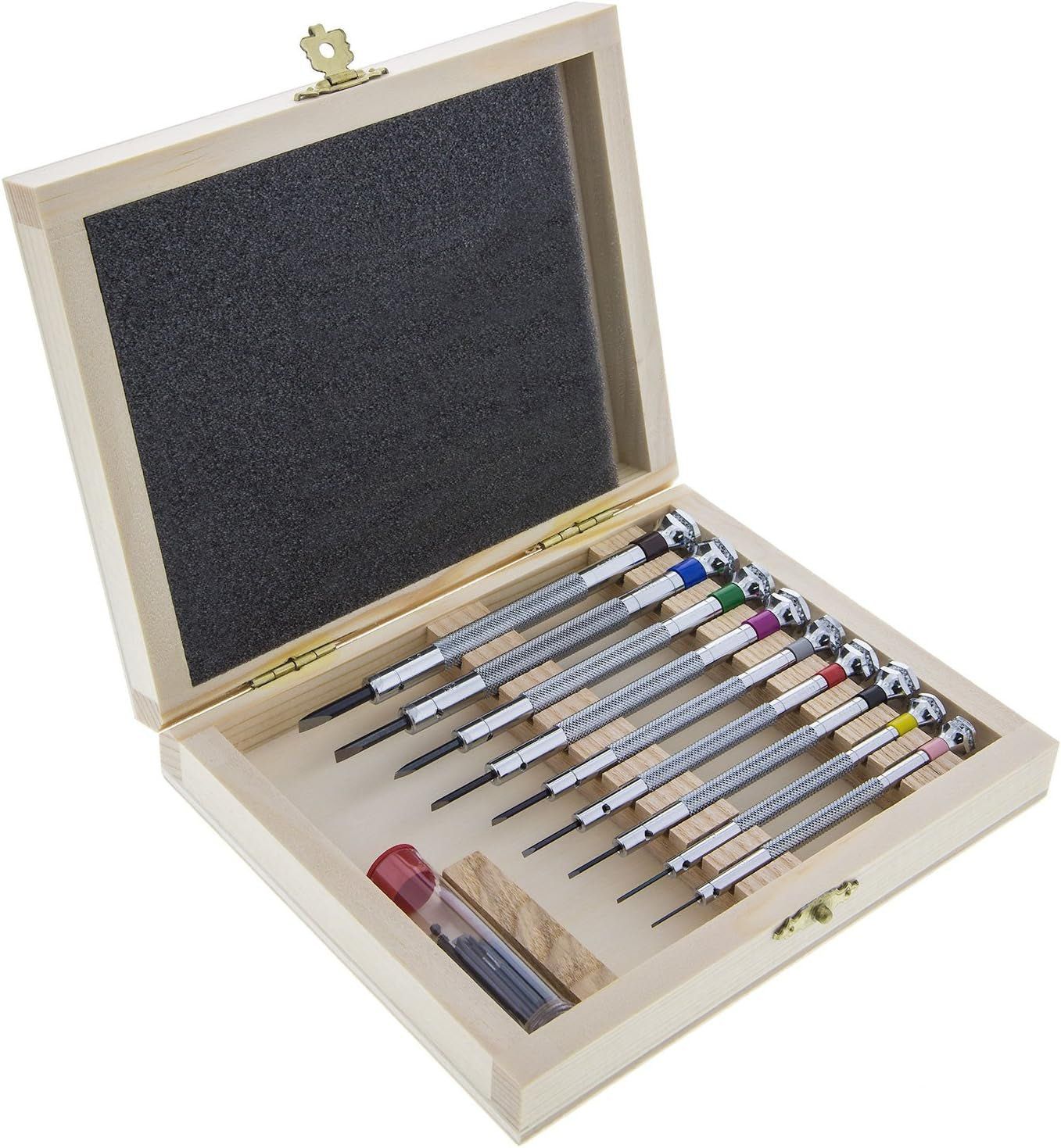 Set-Screw Screwdriver Set in Wooden Box, 9 Piece | SCR-989.00