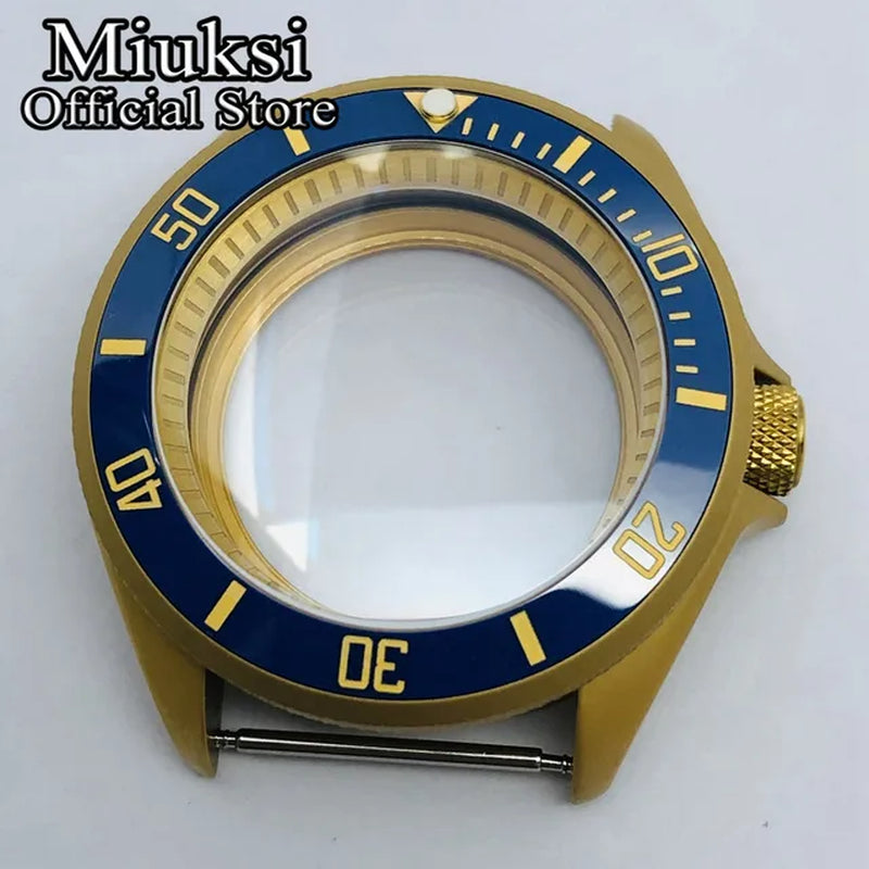 42Mm Watch Case Domed Sapphire Glass Ceramic/Titanium Bezel 200M Water Resistant Fit NH35 NH36 Movement