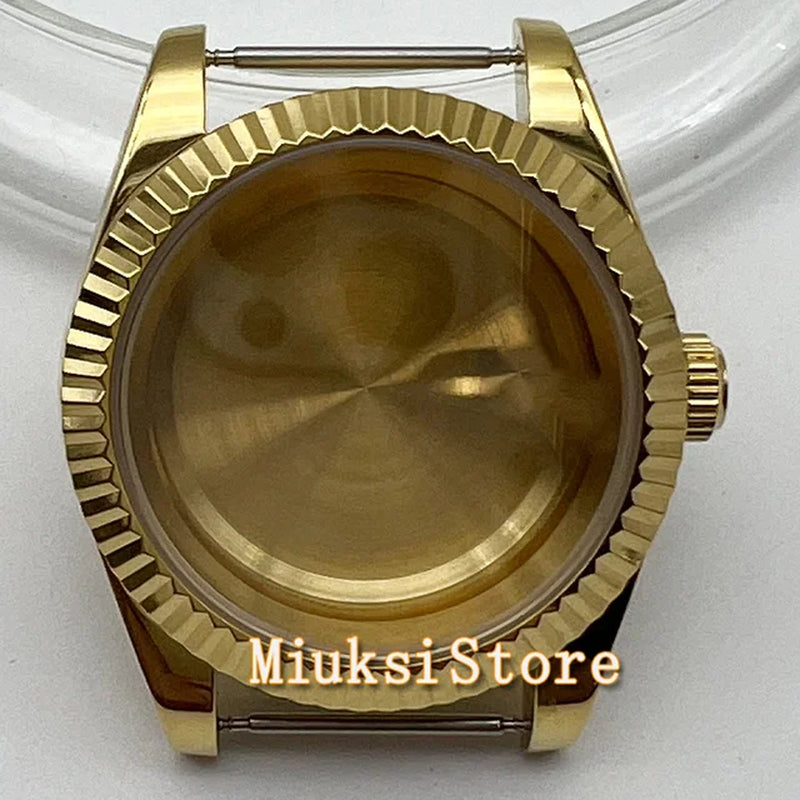 26Mm NH05 Watch Case Silver Gold Sapphire Glass Stainless Steel Fit NH05 NH06 NH05A NH06A Automatic Movement Watch Parts