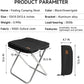 Camping Stool，Portable Foldable Stool Aldult Collapsible Chairs Fishing Stool for Outdoor Hiking 300 LBS Load Black 2-Piece Set