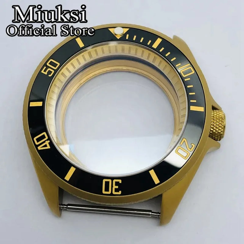 42Mm Watch Case Domed Sapphire Glass Ceramic/Titanium Bezel 200M Water Resistant Fit NH35 NH36 Movement