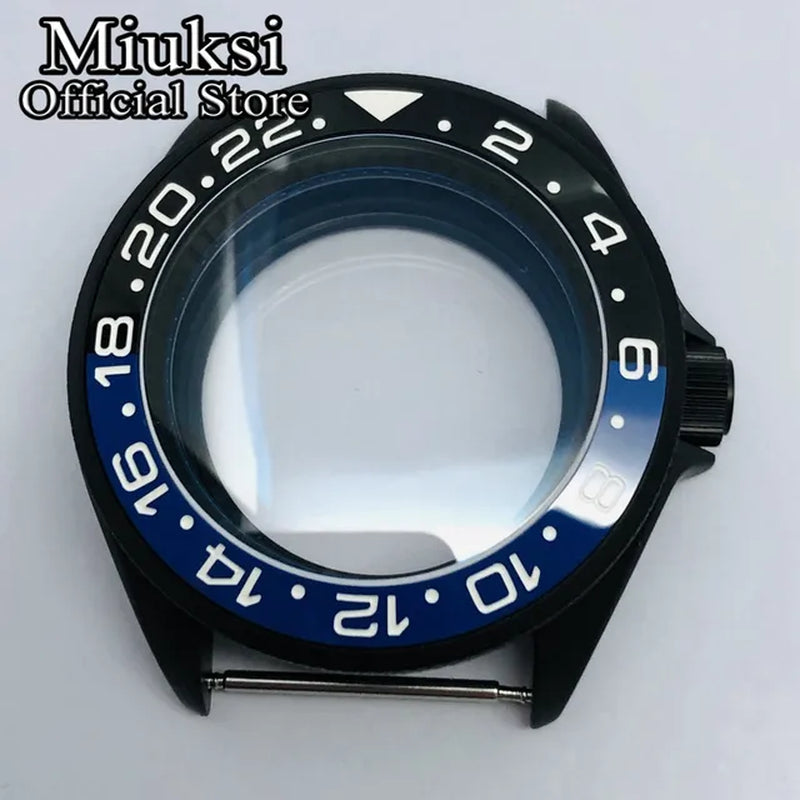 42Mm Watch Case Domed Sapphire Glass Ceramic/Titanium Bezel 200M Water Resistant Fit NH35 NH36 Movement