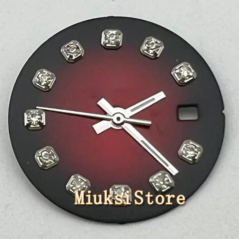 26Mm NH05 Watch Case Silver Gold Sapphire Glass Stainless Steel Fit NH05 NH06 NH05A NH06A Automatic Movement Watch Parts