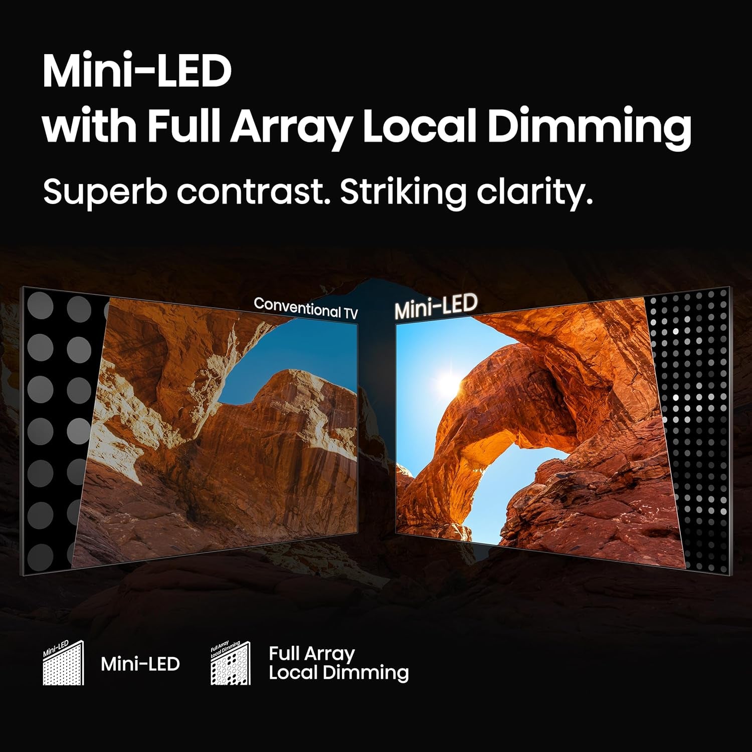 55" Class QD7 Series Mini-Led 4K UHD Smart Fire TV (55QD7QF, 2025 Model) - QLED, HDR10+, Dolby Vision, Dolby Atmos, Game Mode Plus, ALLM, Alexa Built in with Voice Remote, Streaming TV, Black