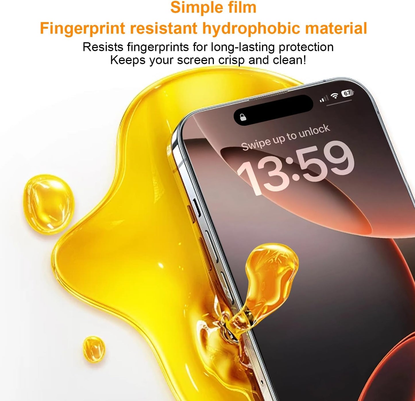 Full Edge Coverage Tempered Glass Screen Protector for Iphone 16 Pro Max 6.9 Inch, 2 Pack Edge Reinforcement, Self-Aligning Installation, Case Friendly HD Screen Protectors